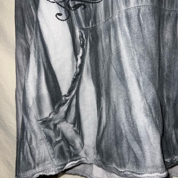 VTG Affliction Dead Or Alive Pullover Hoodie Studded Y2K Grunge Design Size XL - Picture 7 of 7